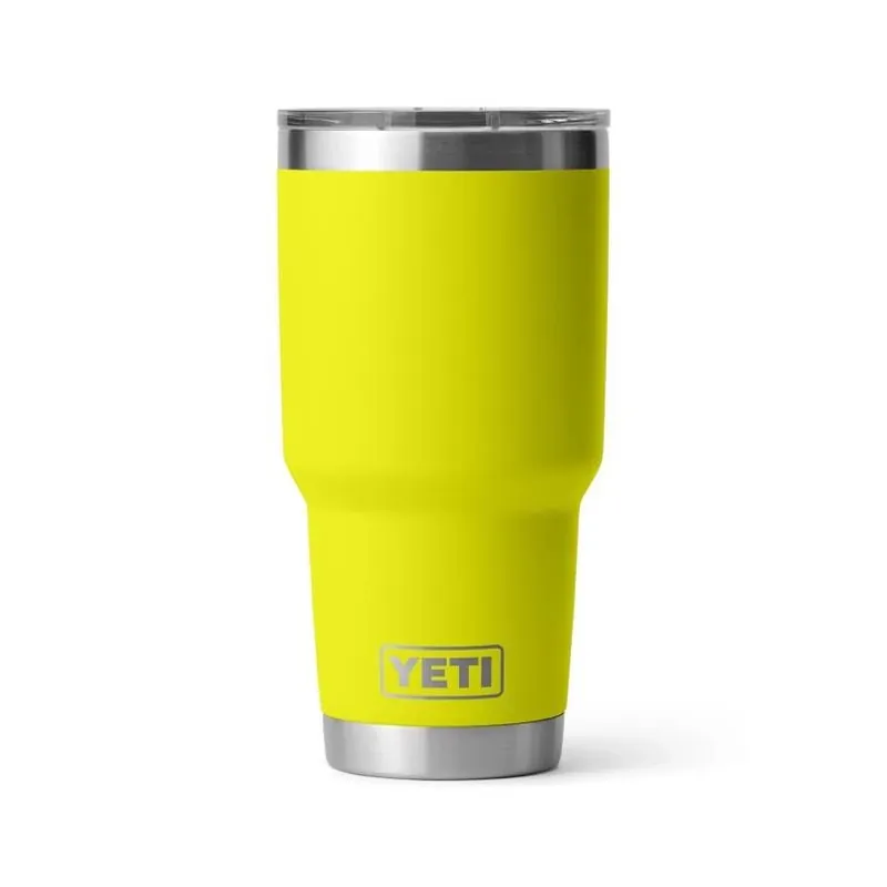 YETI Rambler 30 Oz Firefly Yellow BPA Free Tumbler With MagSlider Lid