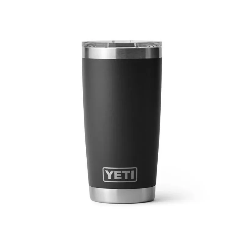 Yeti 20‑oz Black Rambler Tumbler With MagSlider Lid – BPA‑Free Stainless Steel