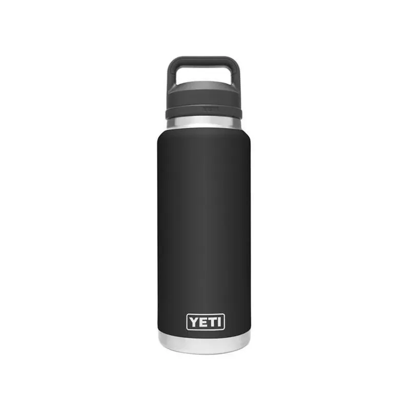 YETI Rambler 36‑oz Black Bottle With Chug Cap – BPA‑Free Stainless Steel Hydration