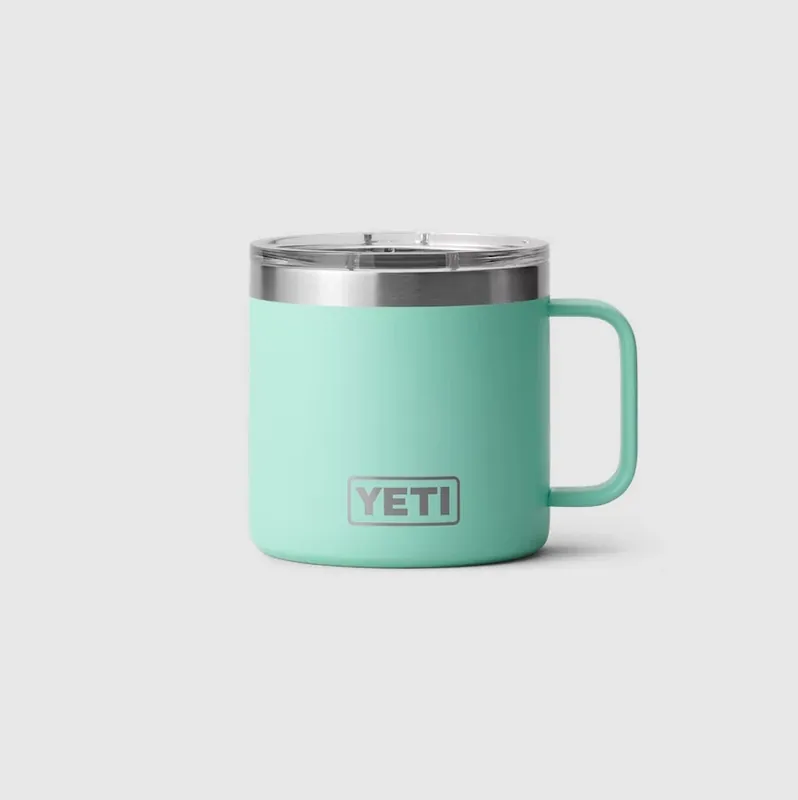Rambler 14 Oz Seafoam Stainless Steel Mug With Magslider Lid