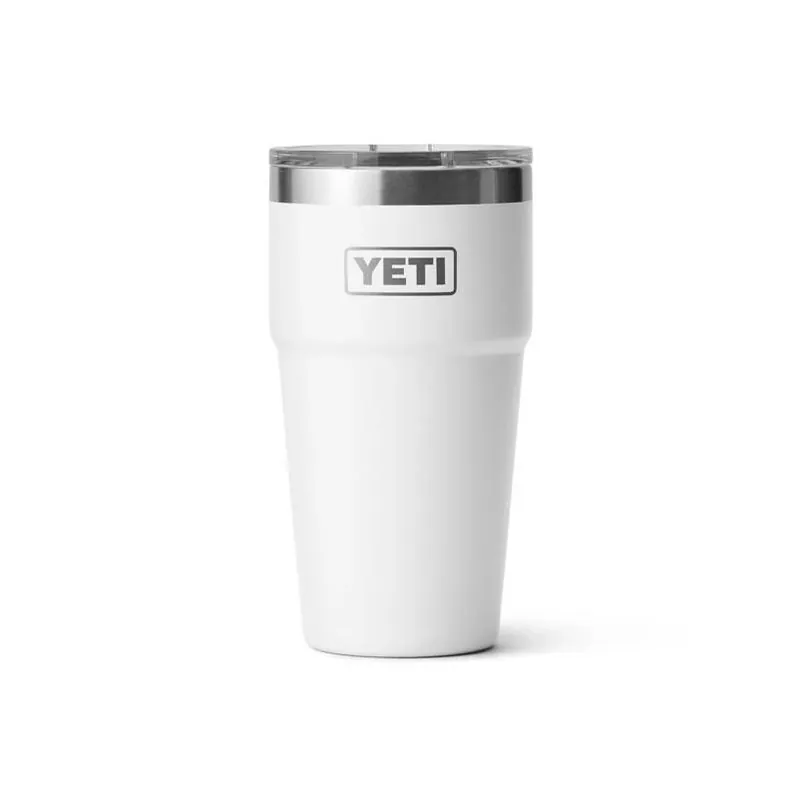 YETI Rambler 20‑oz White Stackable Tumbler With MagSlider Lid – BPA‑Free Stainless Steel