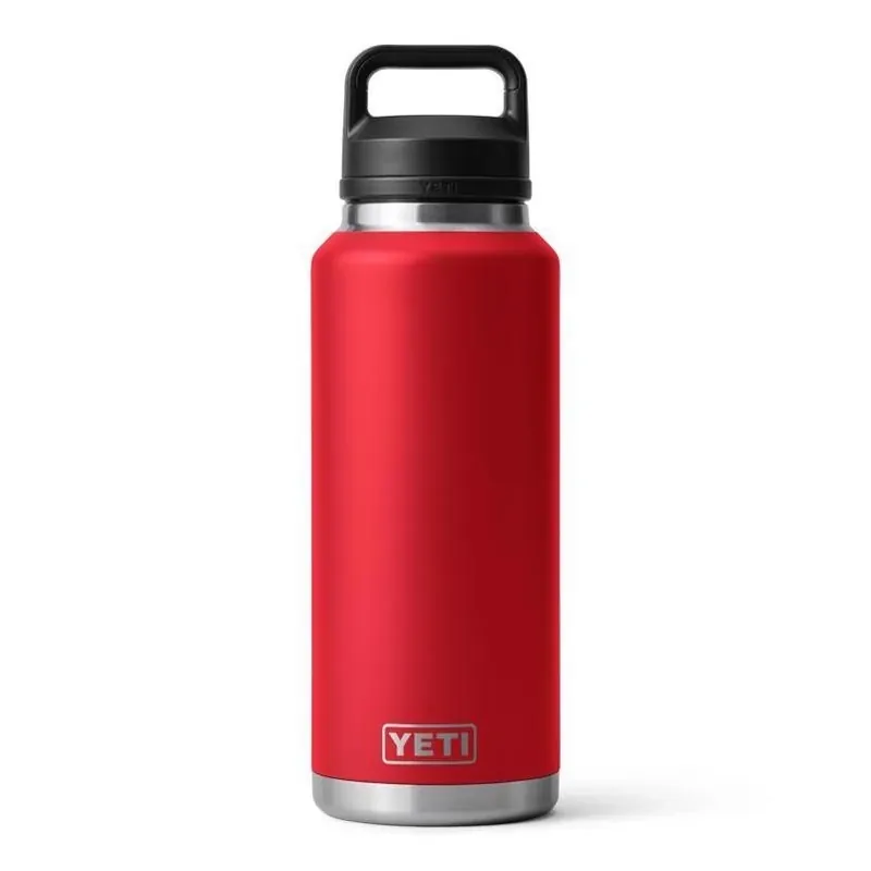YETI Rambler 46 oz Stainless Steel Rescue Red Bottle With Chug Cap – BPA‑Free, Dishwasher Safe