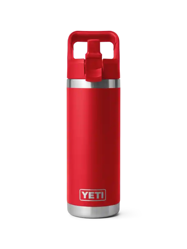 Yeti Rambler 18 Ounce Straw Bottle Rescue Red