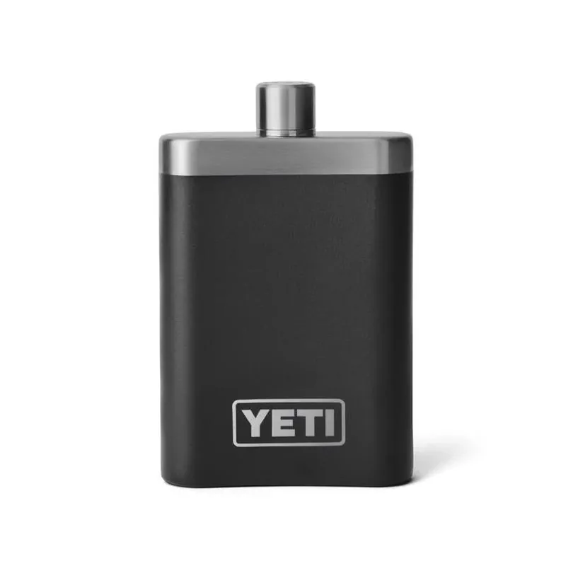 YETI 7 oz Black Stainless Steel Flask – Compact, Durable Hydration Companion