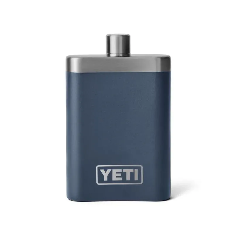 YETI 7‑oz Navy Stainless Steel Pocket Flask – Compact, Durable & Dishwasher‑Safe