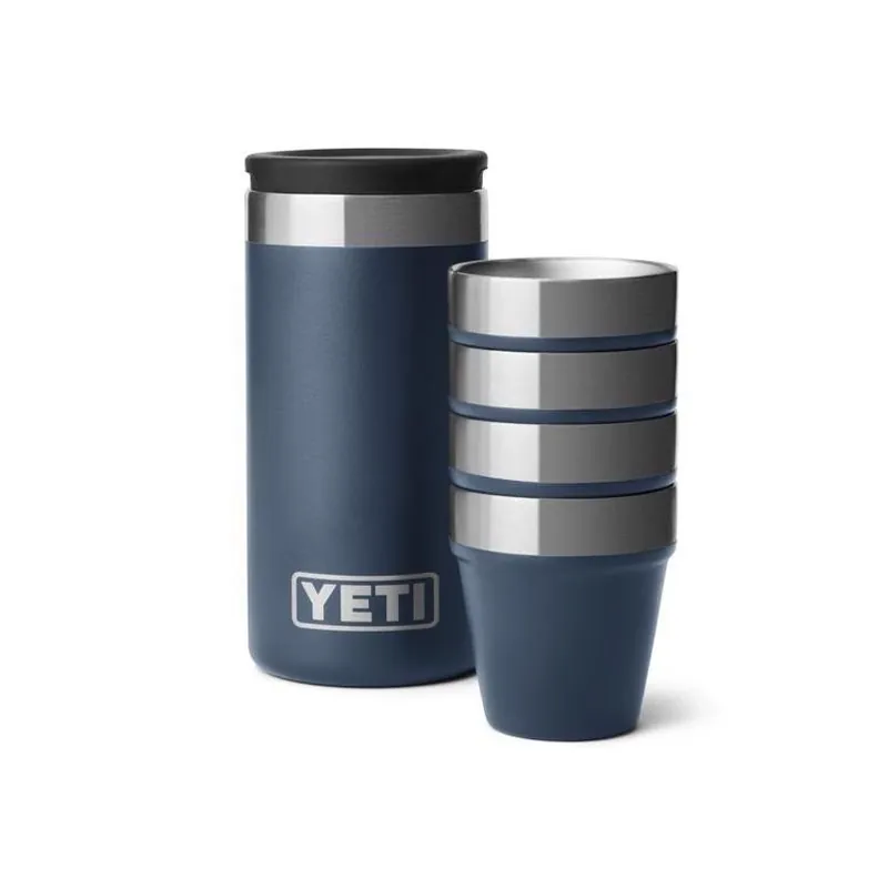 YETI Navy Stainless Steel Packable 1.7 Oz Shot Glass – Compact Travel Shooter