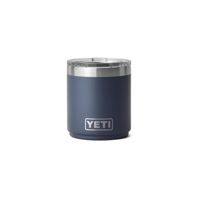 YETI Navy 10‑oz Stainless Steel Lowball Tumbler With MagSlider Lid – BPA‑Free