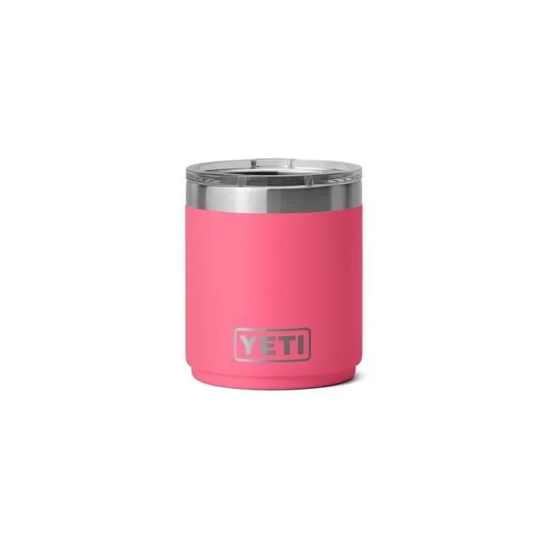 YETI Rambler 10‑oz Tropical Pink Stainless Steel Lowball Tumbler With MagSlider Lid – BPA‑Free & Dishwasher Safe