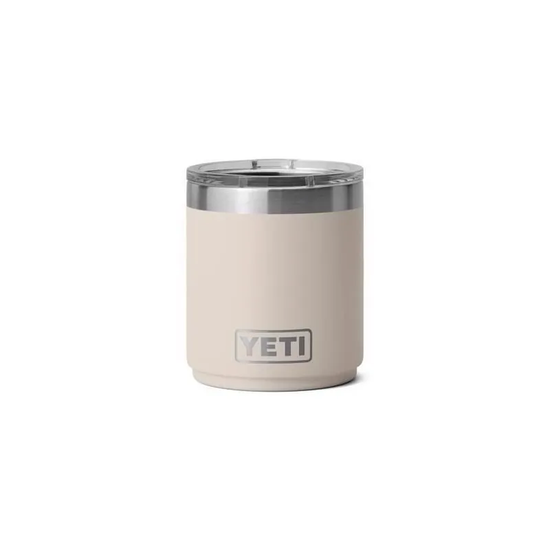 Yeti Rambler 10‑oz Cape Taupe Lowball Tumbler With MagSlider Lid – BPA‑Free Stainless Steel