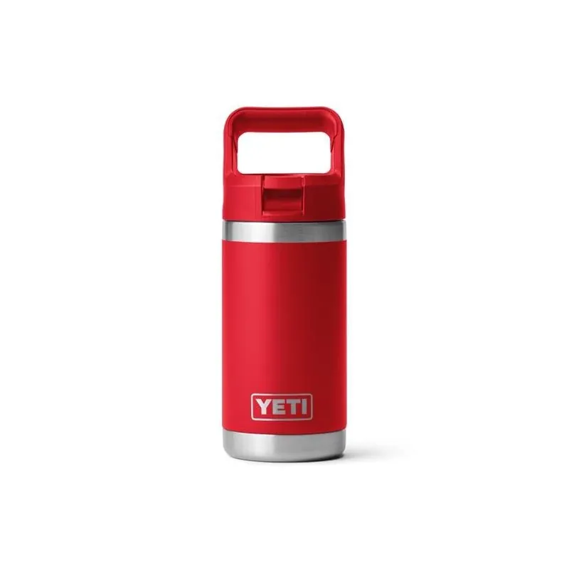 YETI Rambler Jr. 12‑oz Rescue Red Insulated Kids Water Bottle With Straw – BPA‑Free