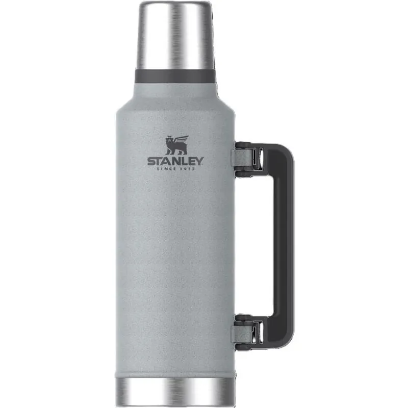 Stanley Legendary 2‑Quart Hammertone Silver Insulated Bottle – BPA‑Free