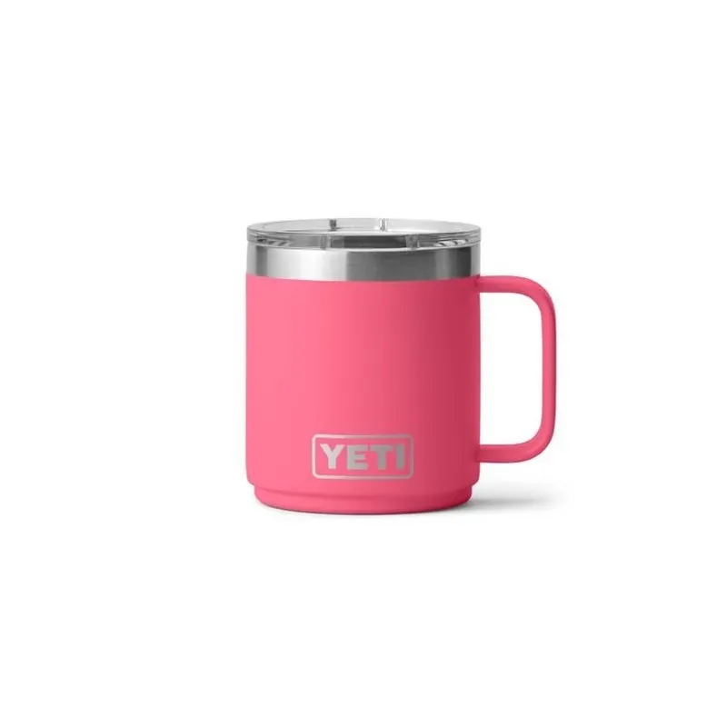 YETI Rambler 10 oz Tropical Pink Stackable Mug – Ceramic‑Lined, BPA‑Free With MagSlider Lid