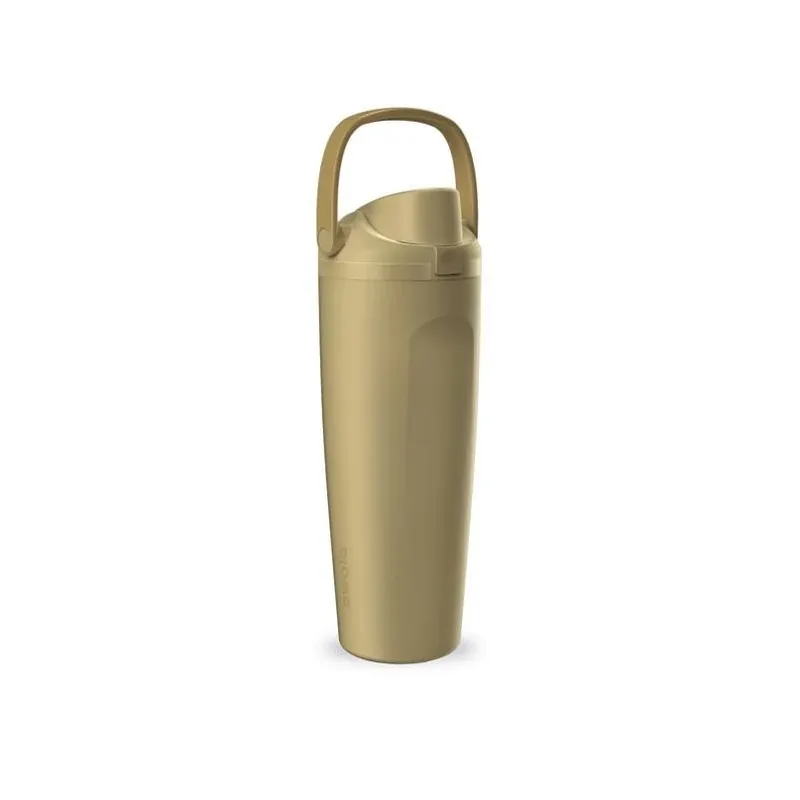 Owala FreeSip Sway 40‑oz Insulated Bucket‑Carry Water Bottle – Tan, BPA‑Free