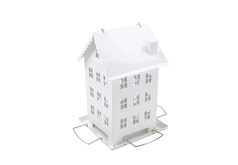Perky-pet Wild Bird 2.8 Lb Metal Farmhouse Bird Feeder With 4 Ports