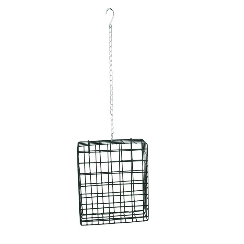 Wild Bird Metal Suet Cage - Large Suet Feeder For Wild Birds