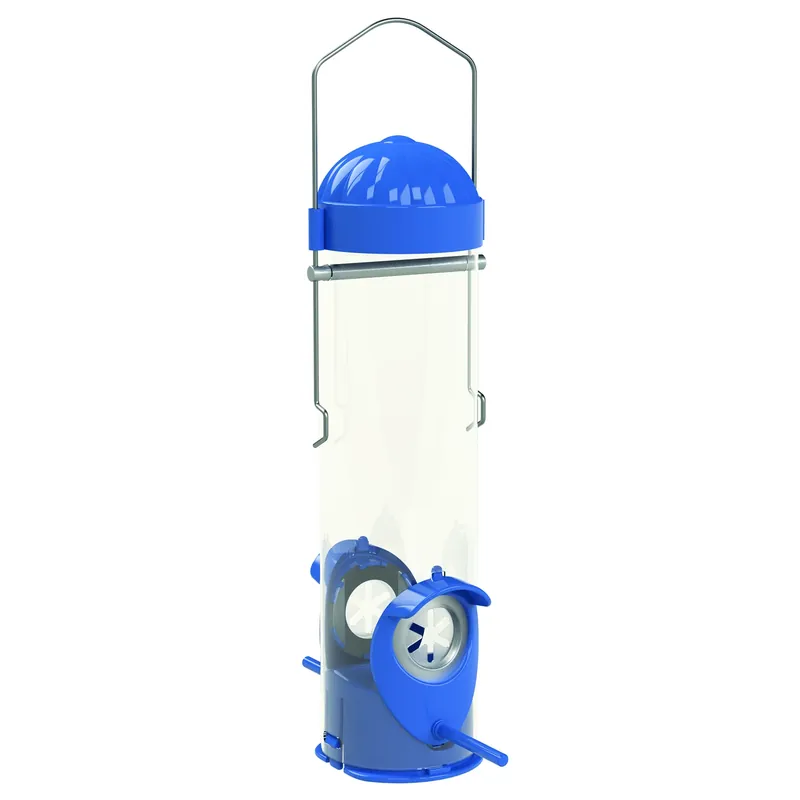 Dried Mealworm Tube Bird Feeder, 2 Ports, Holds 3.5 Oz.