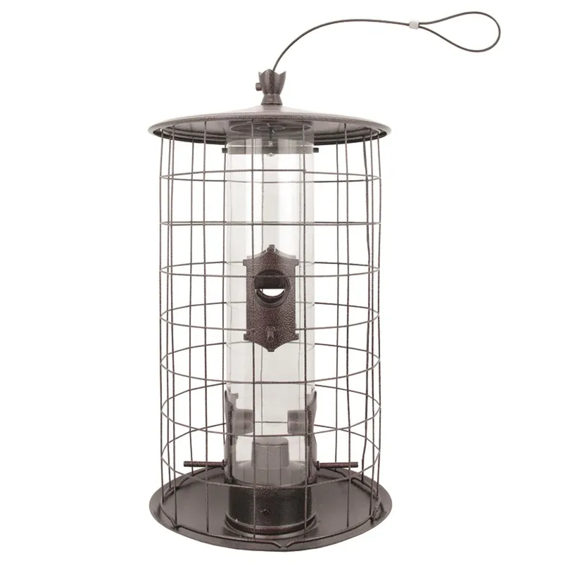 The Preserve 3 Lb Metal Wire Cage Bird Feeder With 4 Ports