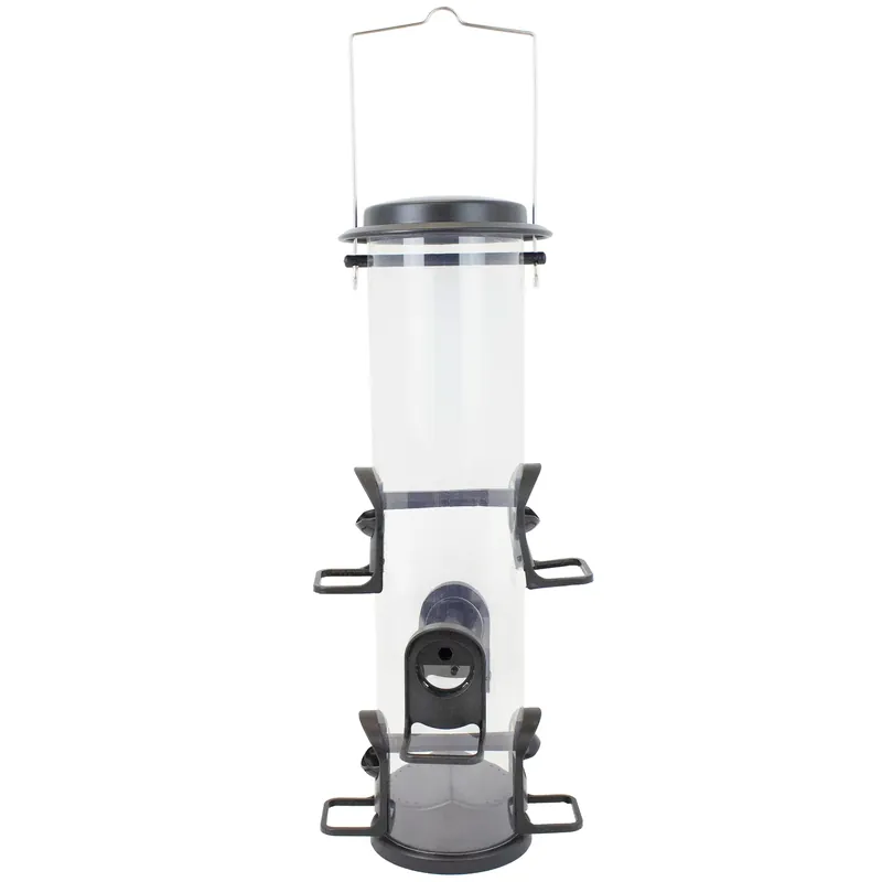 Perky-Pet Goldfinch 4 Lb Plastic 2-in-1 Tube Bird Feeder 6 Ports