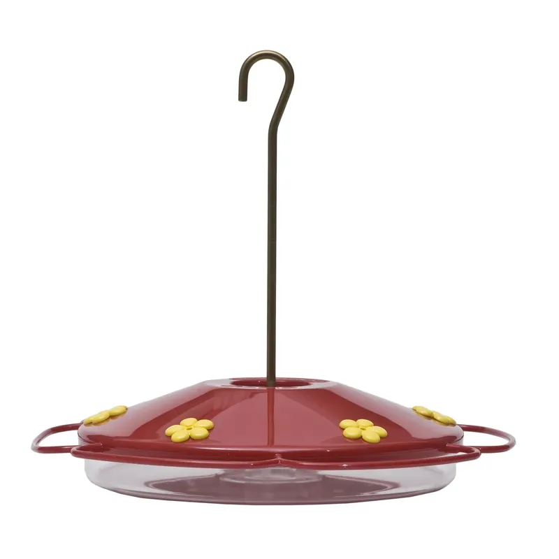 Perky-pet Hummingbird 16 Oz Plastic Nectar Feeder With 6 Ports And Ant Moat