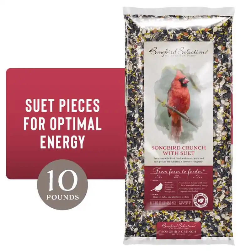Songbird Crunch Wild Bird Seed With Fruits And Nuts 10 Lb