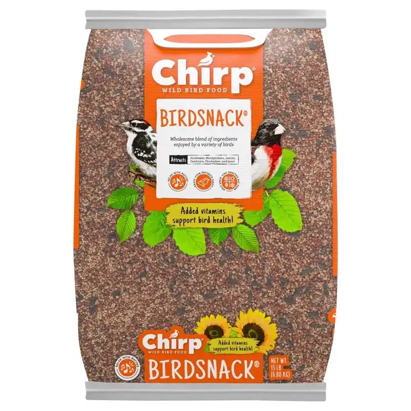 Birdsnack Wild Bird Sunflower Seeds 15 Lb Bagged Wild Bird Food