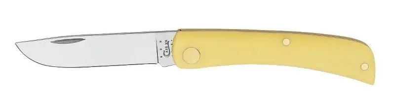 Sod Buster Jr. Pocket Knife With Yellow Synthetic Handle And Stainless Steel Blade