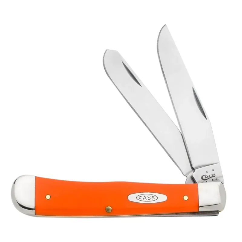 Orange Synthetic Trapper Pocket Knife Model Fi80500
