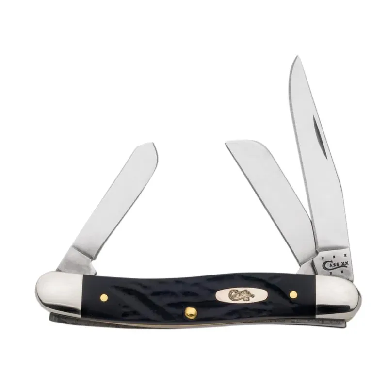 Black Synthetic Trapper Pocket Knife Model Fi18221