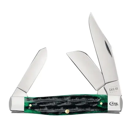 Xx Knives Deep Canyon Hunter Green Large Stockman Stainless Steel Knife 75833