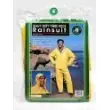 3 Piece Vinyl Rainsuit Large Pvc Laminated To Rayon 35 Mil Yellow