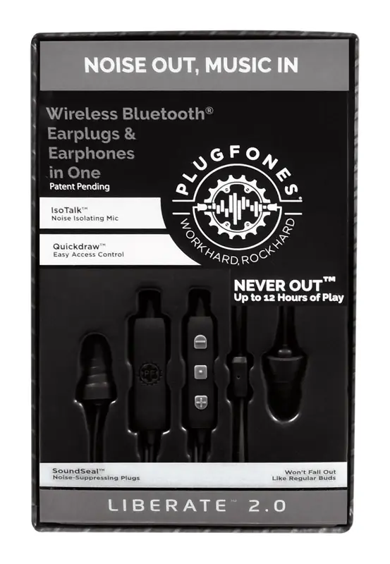 Liberate 2.0 Bluetooth Earplugs/earphones With Mic, 29 Db Noise Reduction