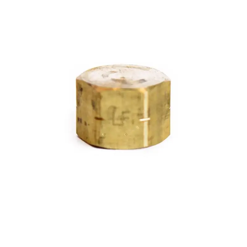 5/16 Inch Lead-free Compression Brass Cap For Copper, Aluminum, And Plastic Pipes