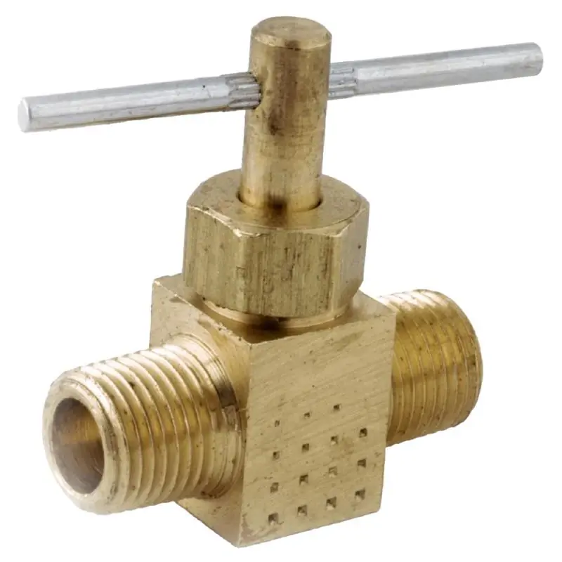 Anderson Metals 1/4 In. Brass Needle Valve, Lead-free, Mip Ends
