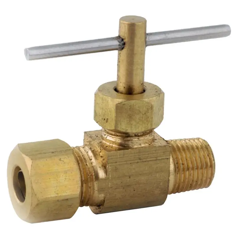 Anderson Metals 1/4 In. Brass Needle Valve Compression Male