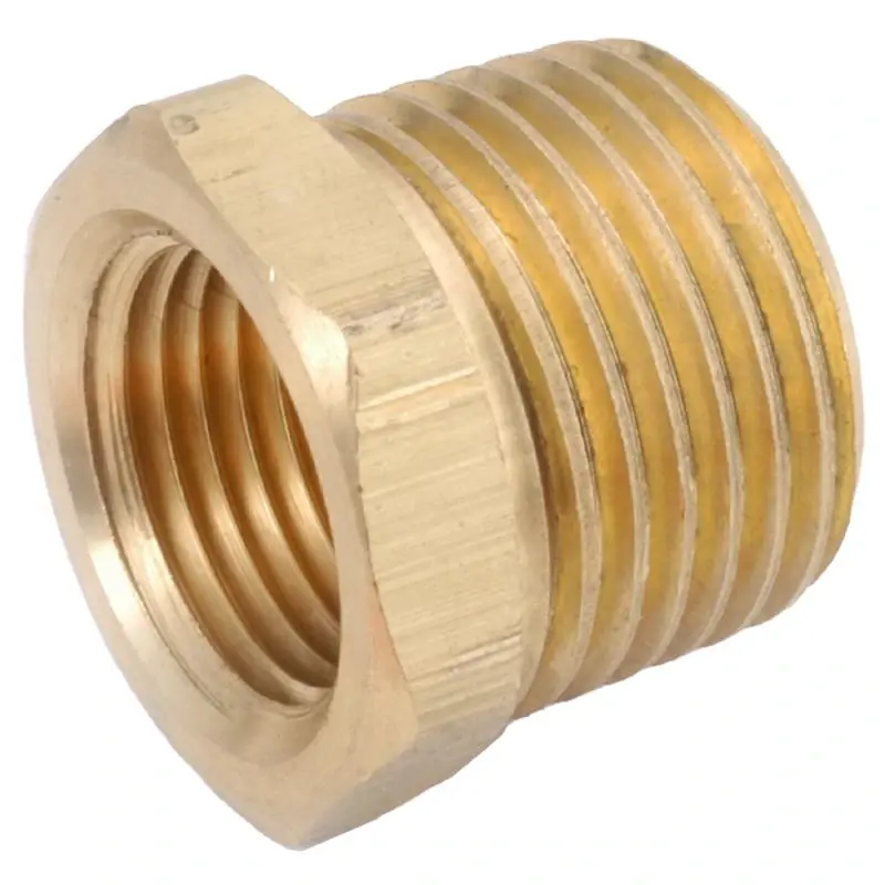 Anderson Metals 1 In Mip X 3/8 In Fip Yellow Brass Hex Bushing