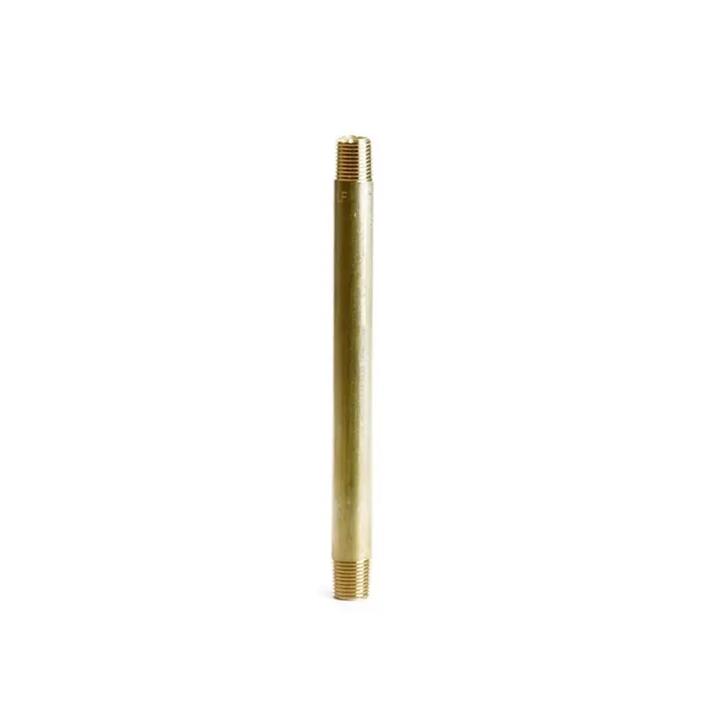 1/8 In. Mpt X 1/8 In. D Mpt Red Brass Nipple 4-1/2 In. Length