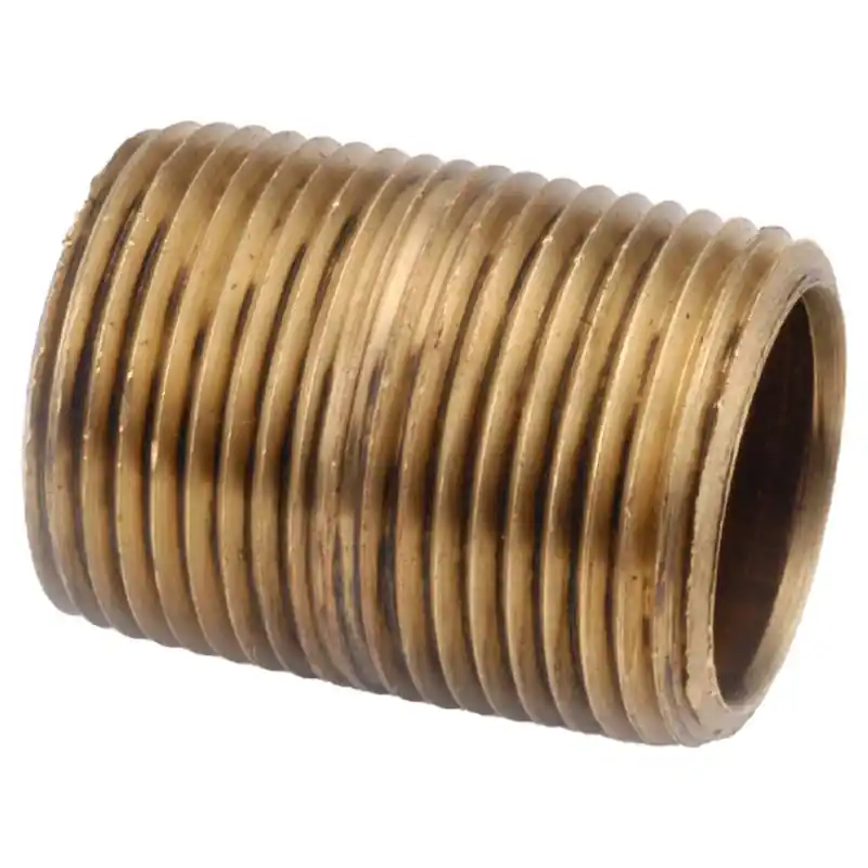 Anderson Metals 3/4 Inch Mip Brass Nipple 5-1/2 Inch Length Lead-free
