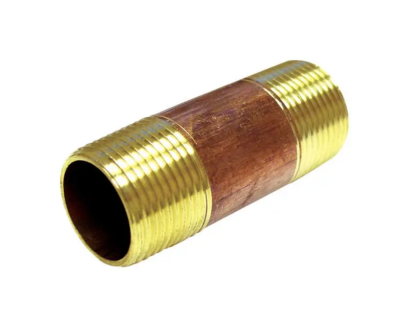 3/8 In. Mpt X 1-1/2 In. L Brass Pipe Nipple - Durable And Corrosion Resistant