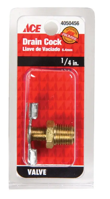 Ace 1/4 In. Brass Drain Cock Valve - Model 4050456