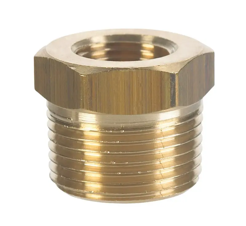 Ace 1/2 In. Mpt X 3/8 In. Dia. Fpt Yellow Brass Hex Bushing