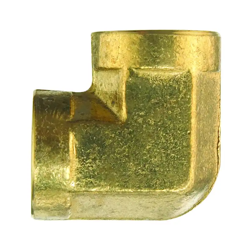 Ace 1/2 In. Fpt X 1/2 In. Dia. Fpt 90 Degree Yellow Brass Elbow