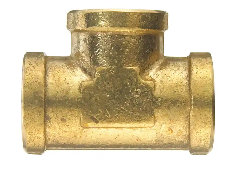 Ace 1/2 In. Fpt X 1/2 In. Dia. Fpt Yellow Brass Tee - Model 4338000