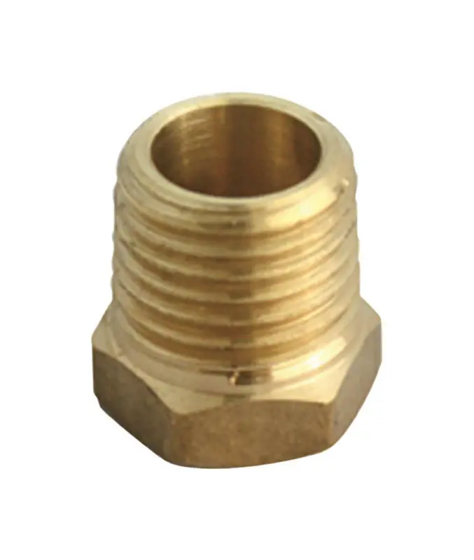 3/4 In. Dia. X 1/2 In. Dia. Yellow Brass Hex Bushing For Plumbing Applications