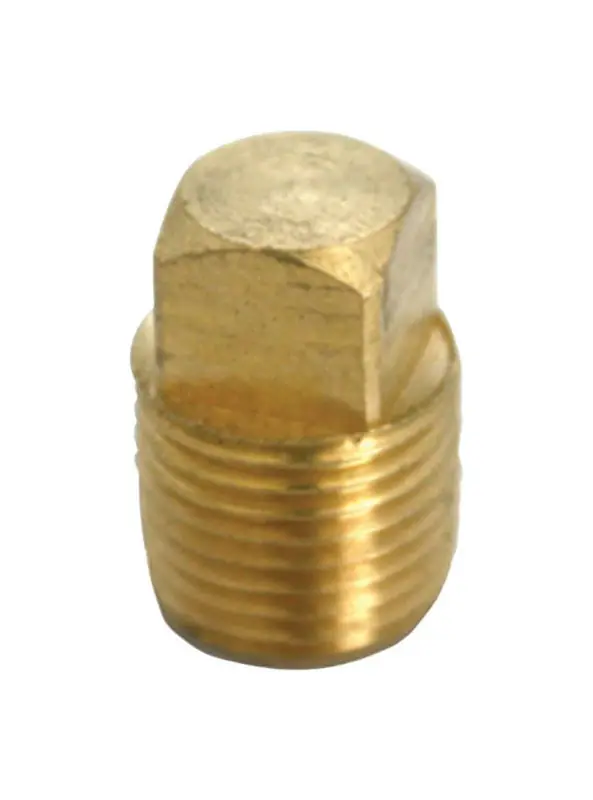 Ace 1/2 In. Male X 1/2 In. Dia. Mpt Yellow Brass Square Head Plug