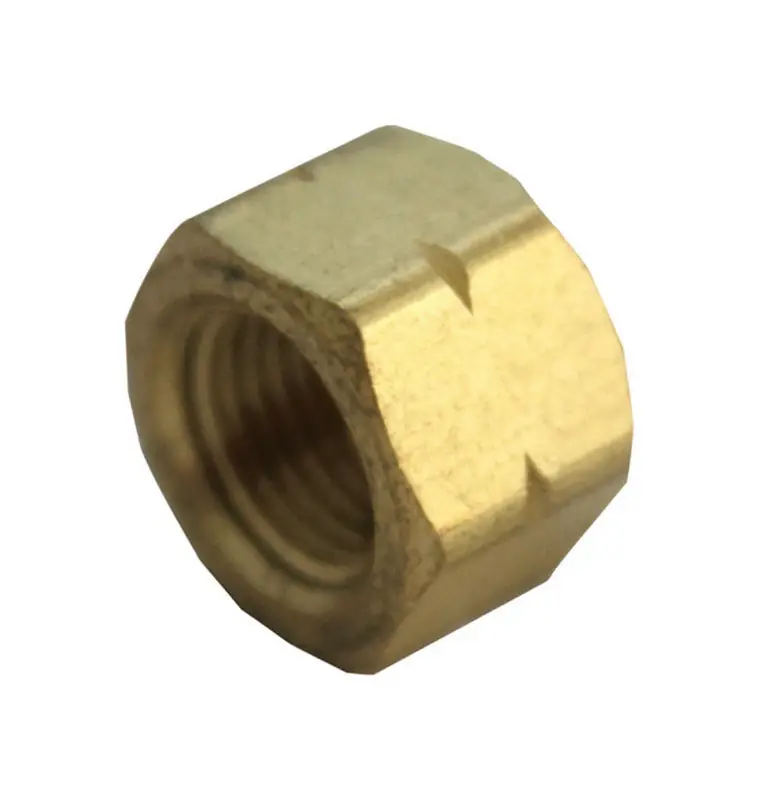 3/4 In. Diameter Female To Compression Yellow Brass Cap - Model 4501623