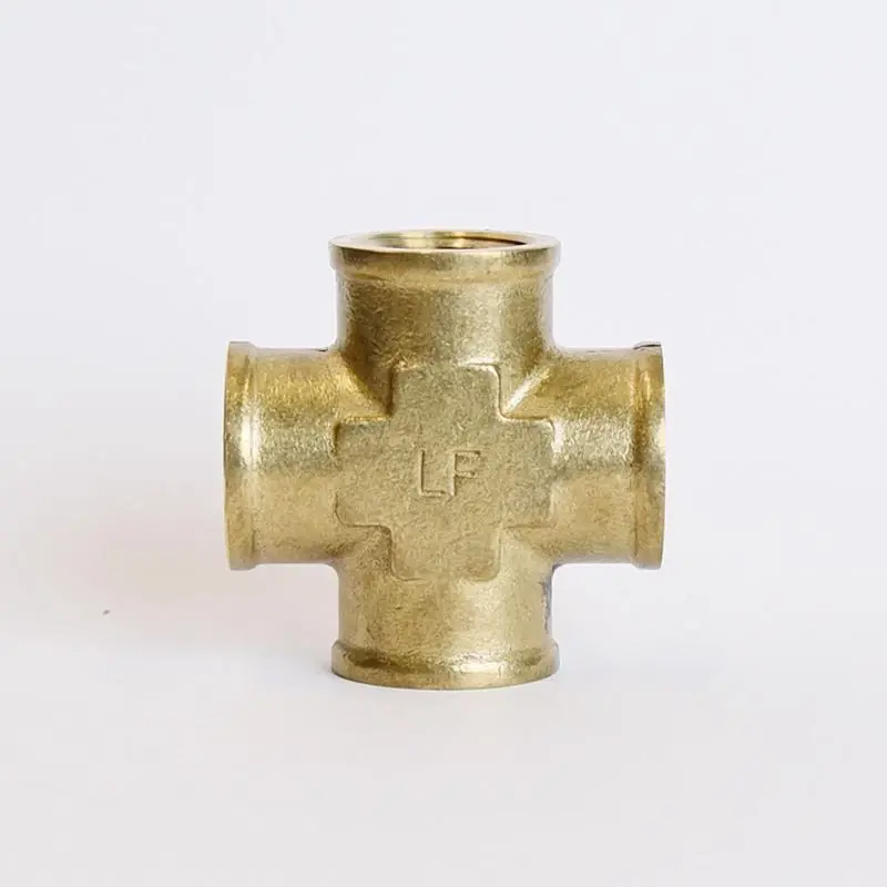 1/2 In. Fpt X 1/2 In. D Fpt Lead-free Brass Cross Pipe Fitting
