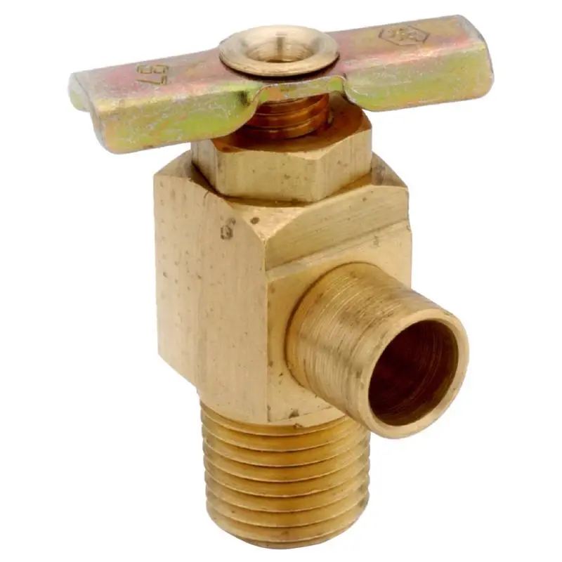 Anderson Metals 1/4 In. Mip Brass Drain Cock Valve 59430-04ah