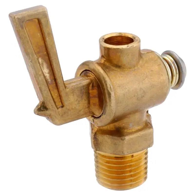 Anderson Metals 1/8 Inch Mip Brass Drain Valve With Lever