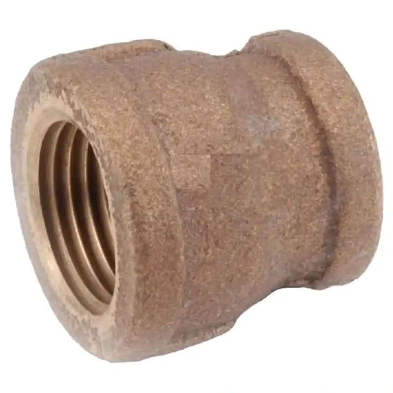 Anderson Metals 1/2 In Fpt X 3/8 In Fpt Brass Reducing Coupling