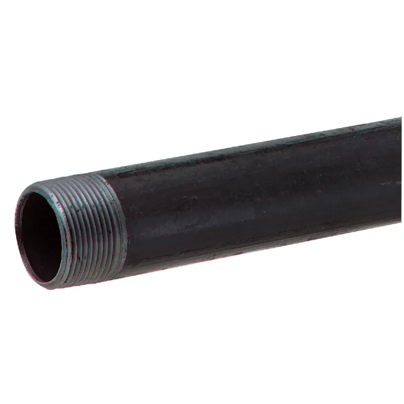 1-1/4 In. X 18 In. Carbon Steel Threaded Black Pipe